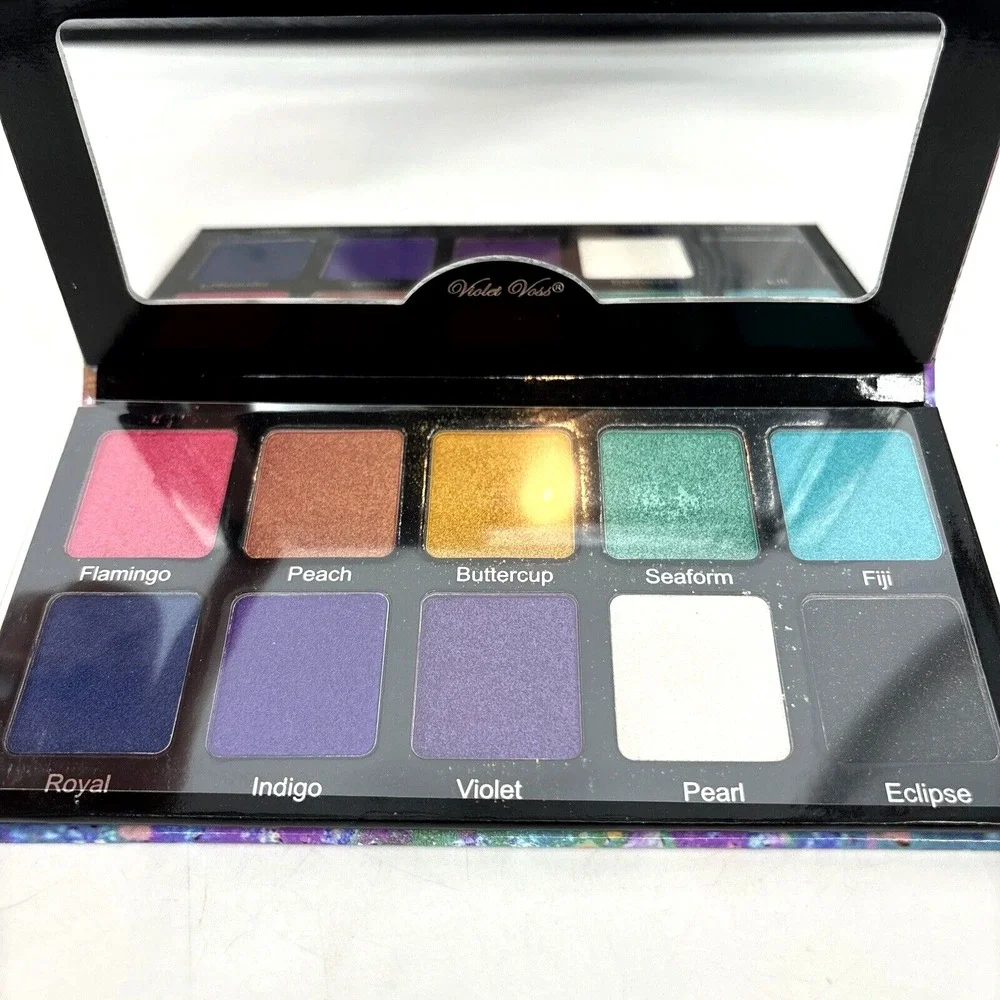Violet Voss Eye Shadow Palette - 'The‎ Rainbow' Glitter 10-Color NEW